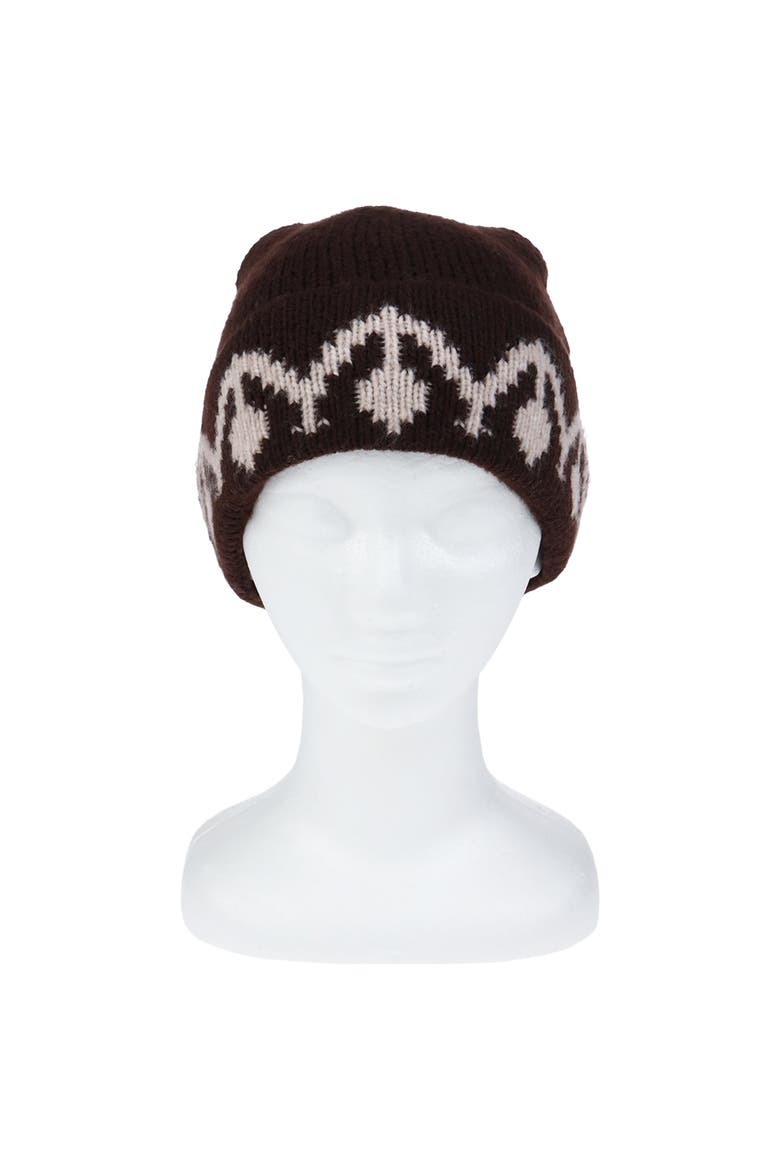 Monogram Cuff Knit Beanie, Alternate, color, HEATHER