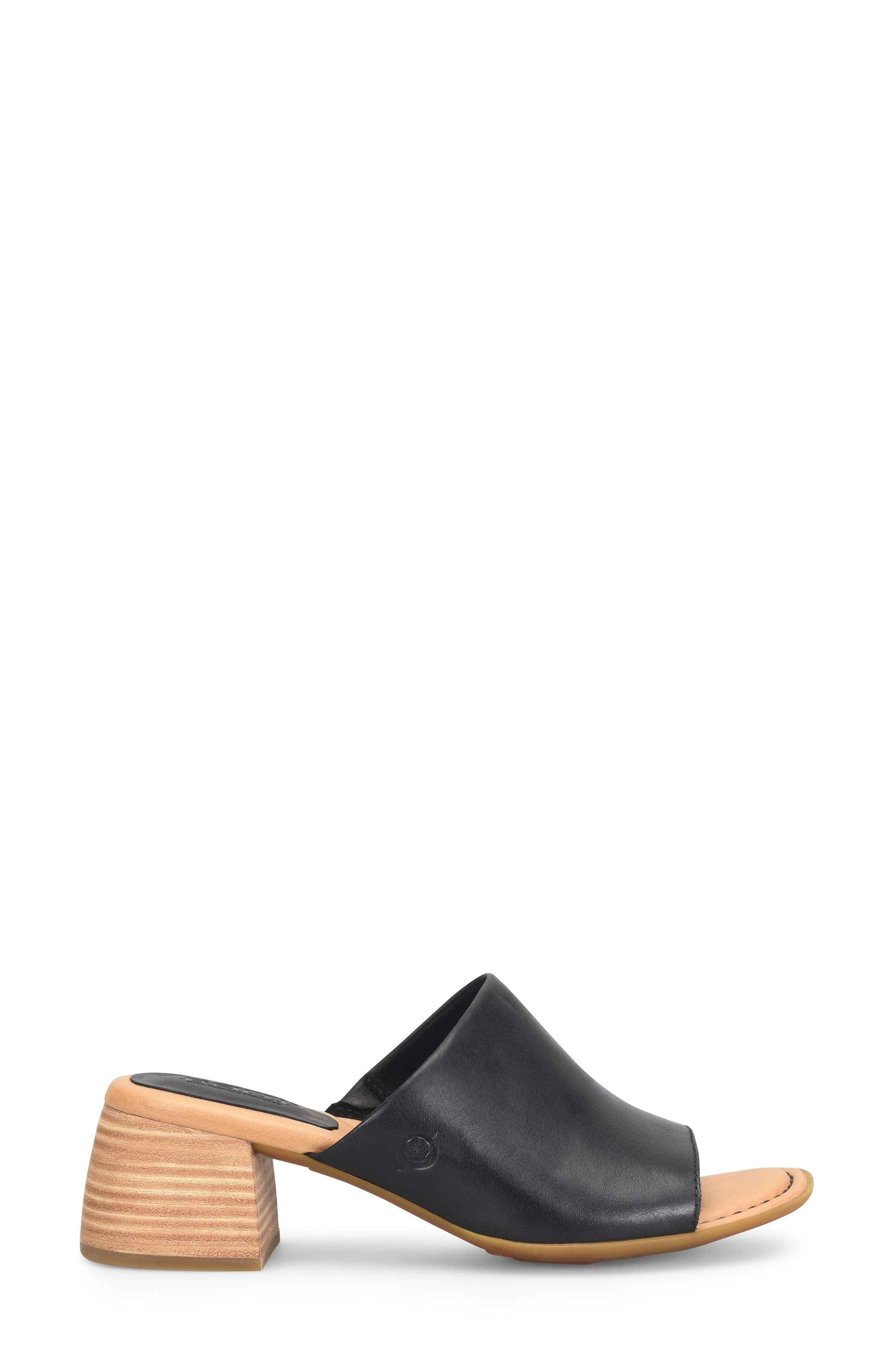Børn Skylar Block Heel Sandal, Alternate, color, Black Leather