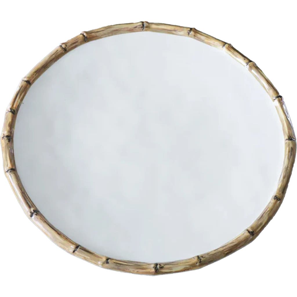 Beatriz Ball Collection Vida Cane Dinner Plates Set Of 4 In White