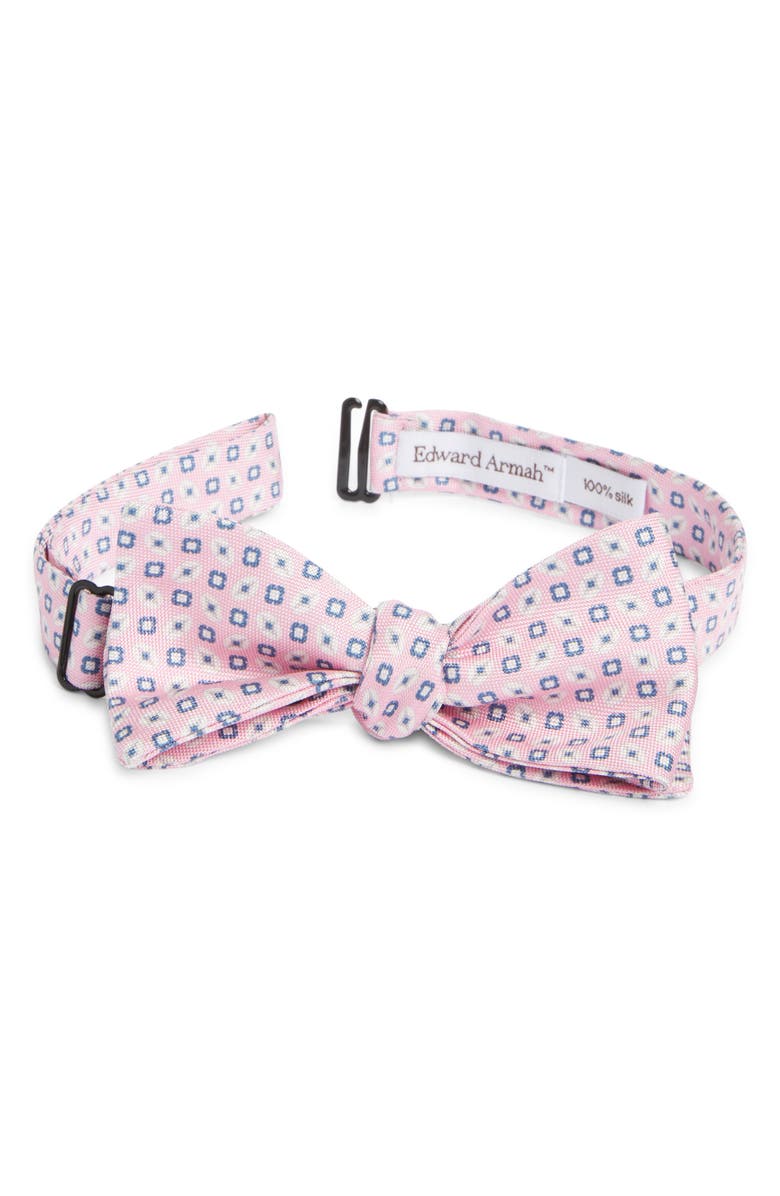 EDWARD ARMAH Neat Floral Silk Bow Tie, Main, color, 