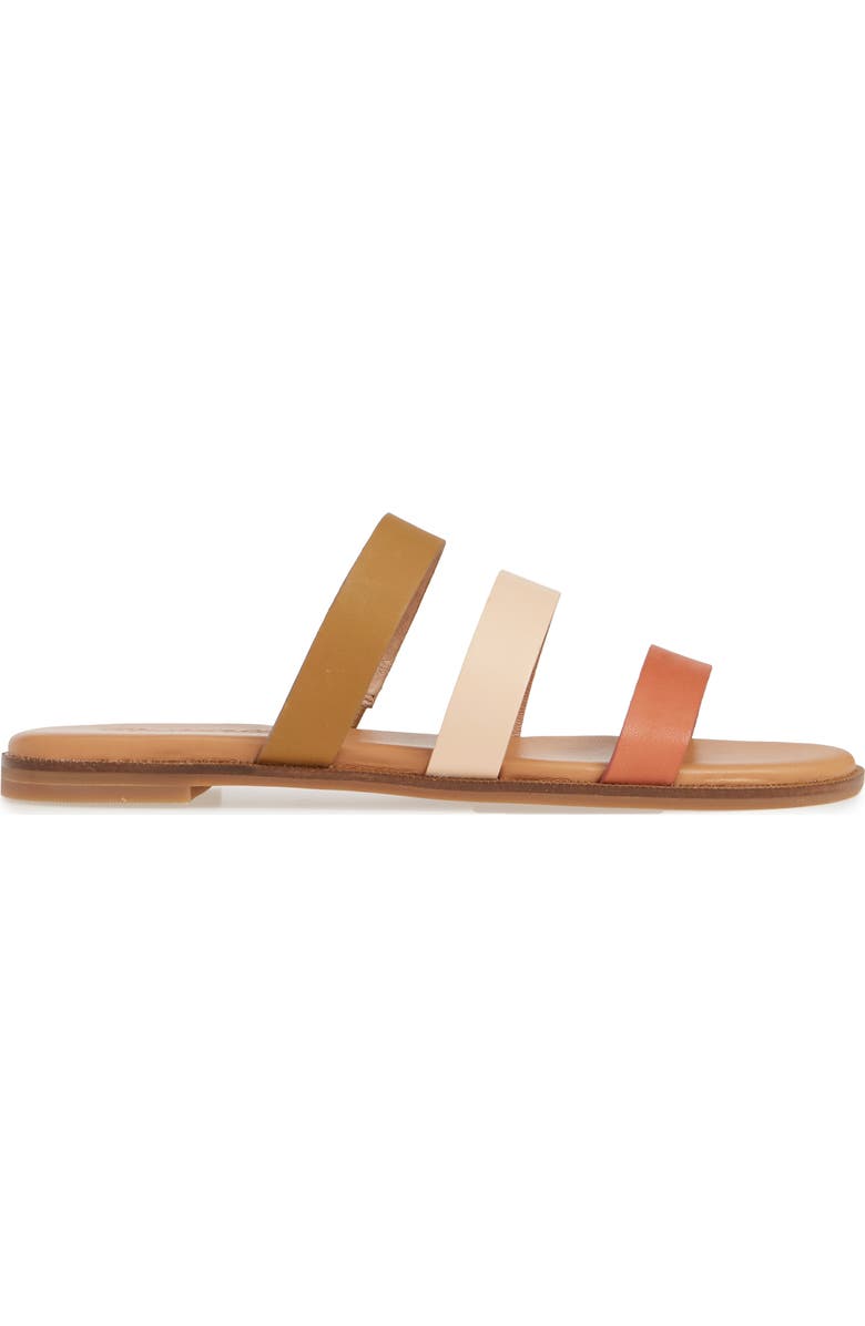 Madewell The Ilana Colorblock Slide Sandal, Alternate, color,