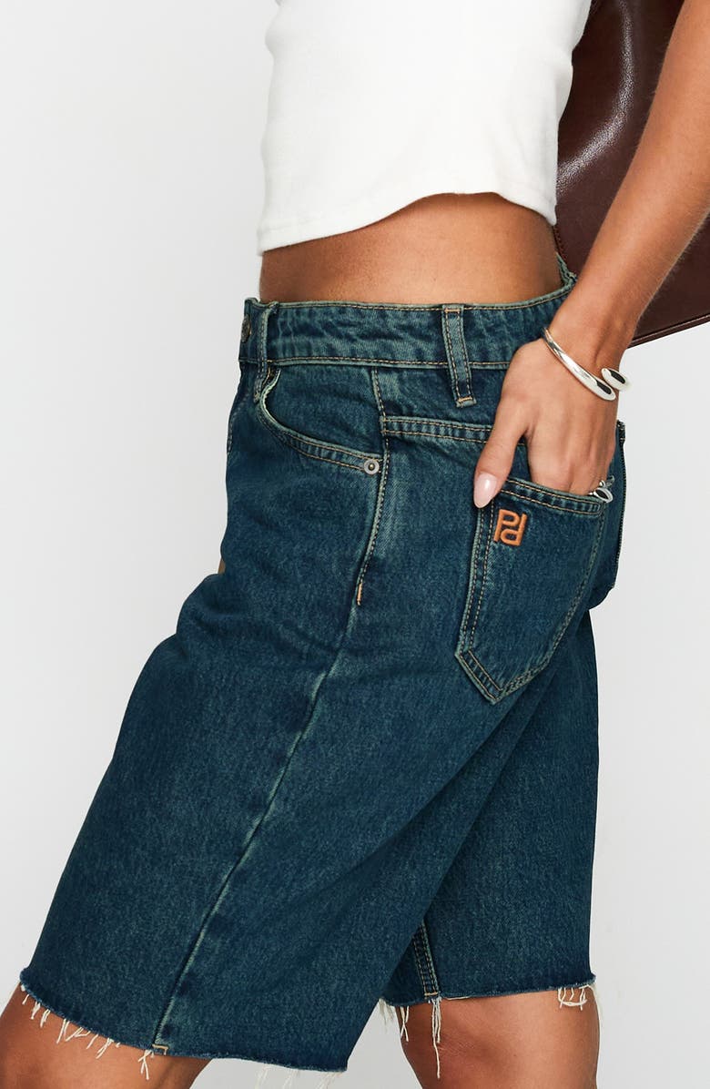 Princess Polly Cult Classic Denim Shorts, Alternate, color, Vintage Wash