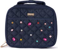 PACKED PARTY Denim and Multi-color Gemstones Lunchbox by Packed Party | Girl's Lunch Box with Anti-Microbial Lining
