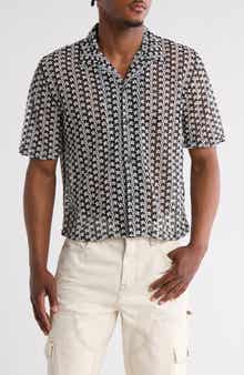 PacSun Rumi Oversize Open Knit Camp Shirt