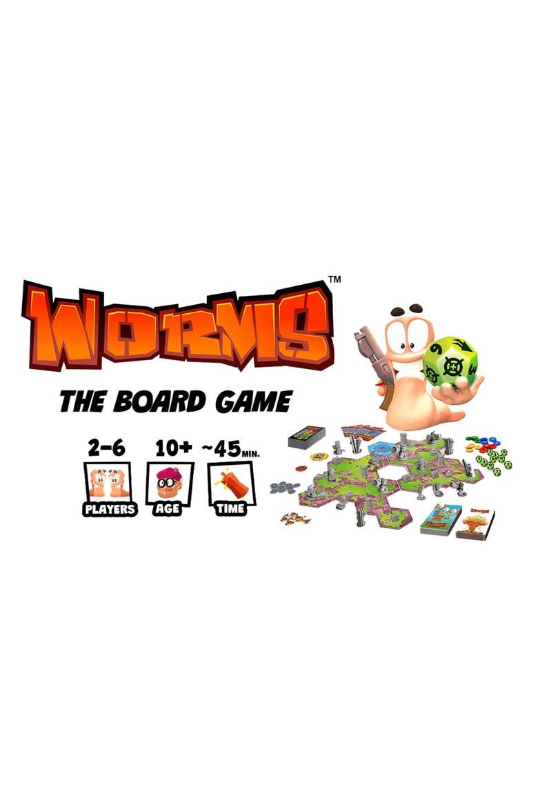 Worms The Hilarious Tabletop Board Game, Alternate, color, Multicolored