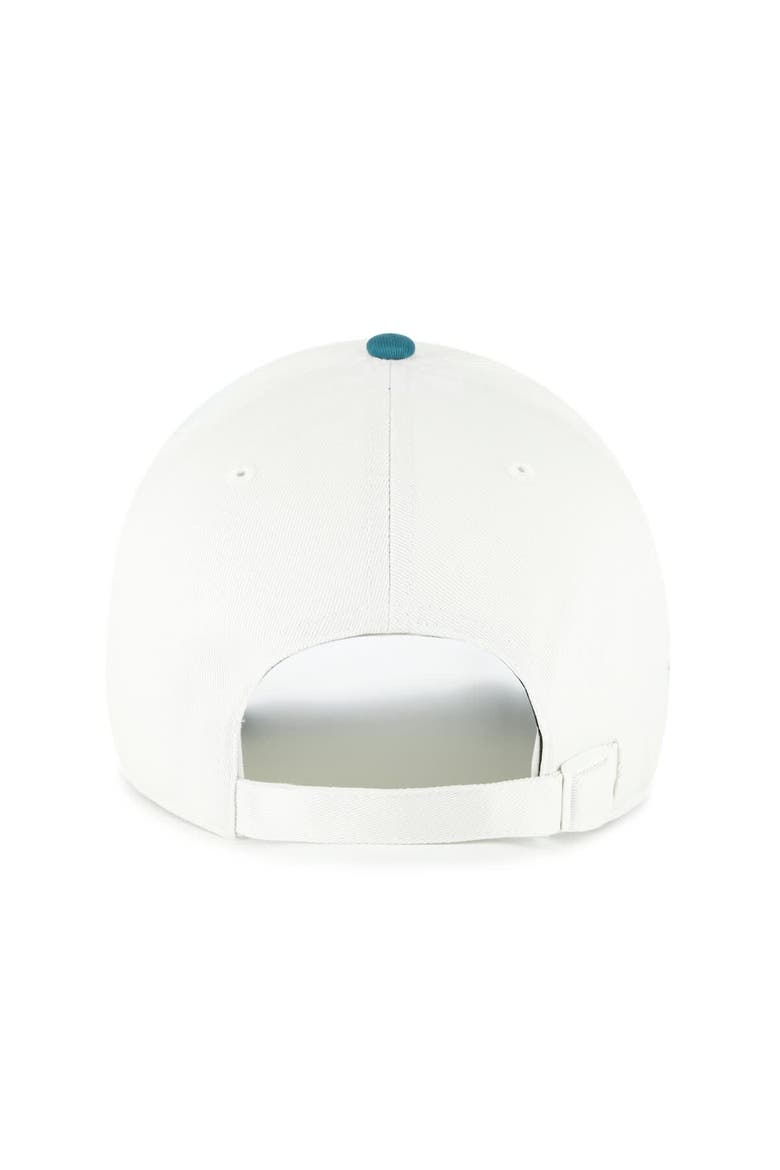 Men's '47 White/Teal Pittsburgh Pirates Contemporary Tonal Clean Up Adjustable Hat, Alternate, color, White
