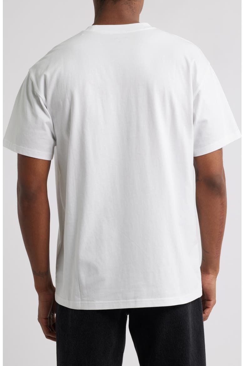 Pocket Heart Organic Cotton T-Shirt, Alternate, color, WHITE / RED