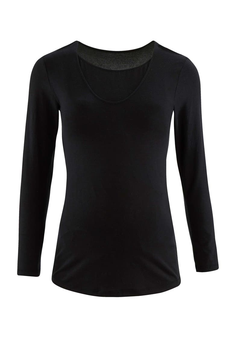 Cache Coeur Life Maternity and nursing T-shirt, Alternate, color, Black