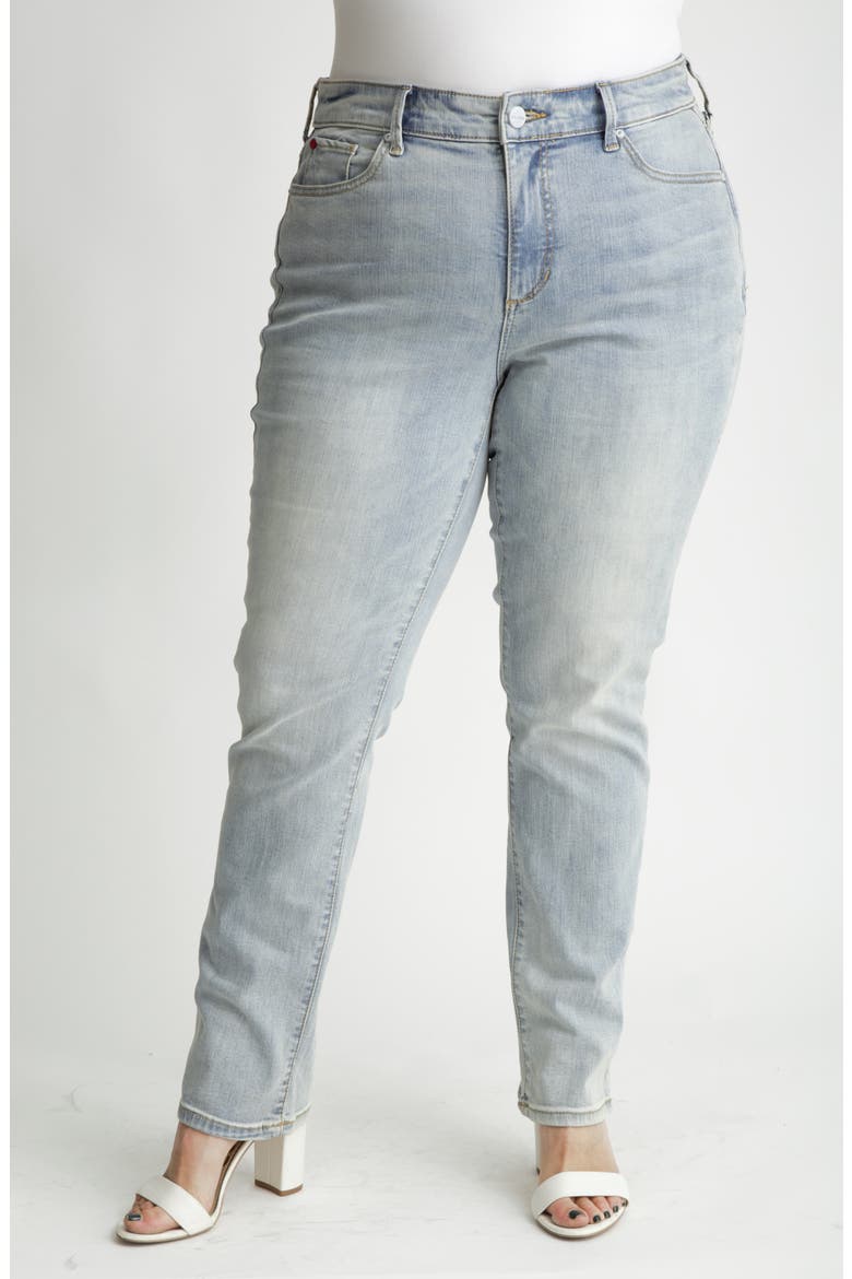 High Waist Straight Leg Jeans, Main, color, FINLEY