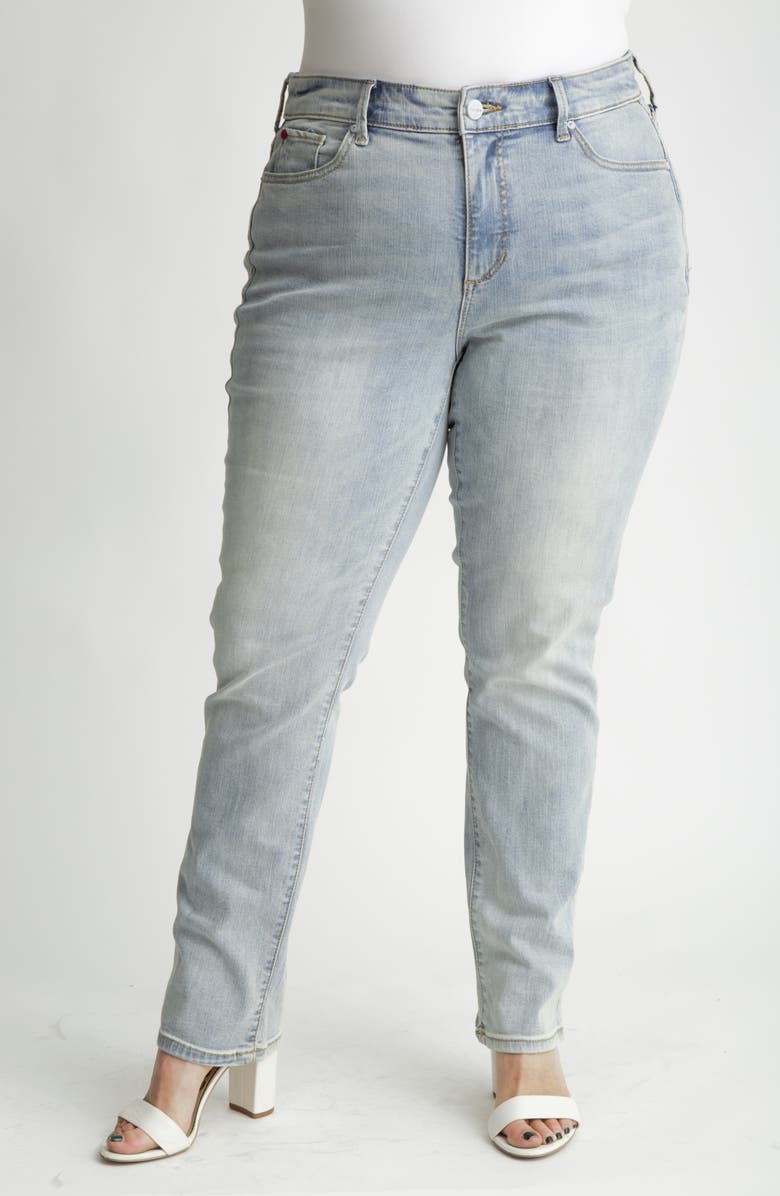 SLINK Jeans High Waist Straight Leg Jeans, Main, color, 