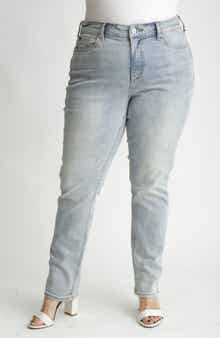 High Waist Straight Leg Jeans