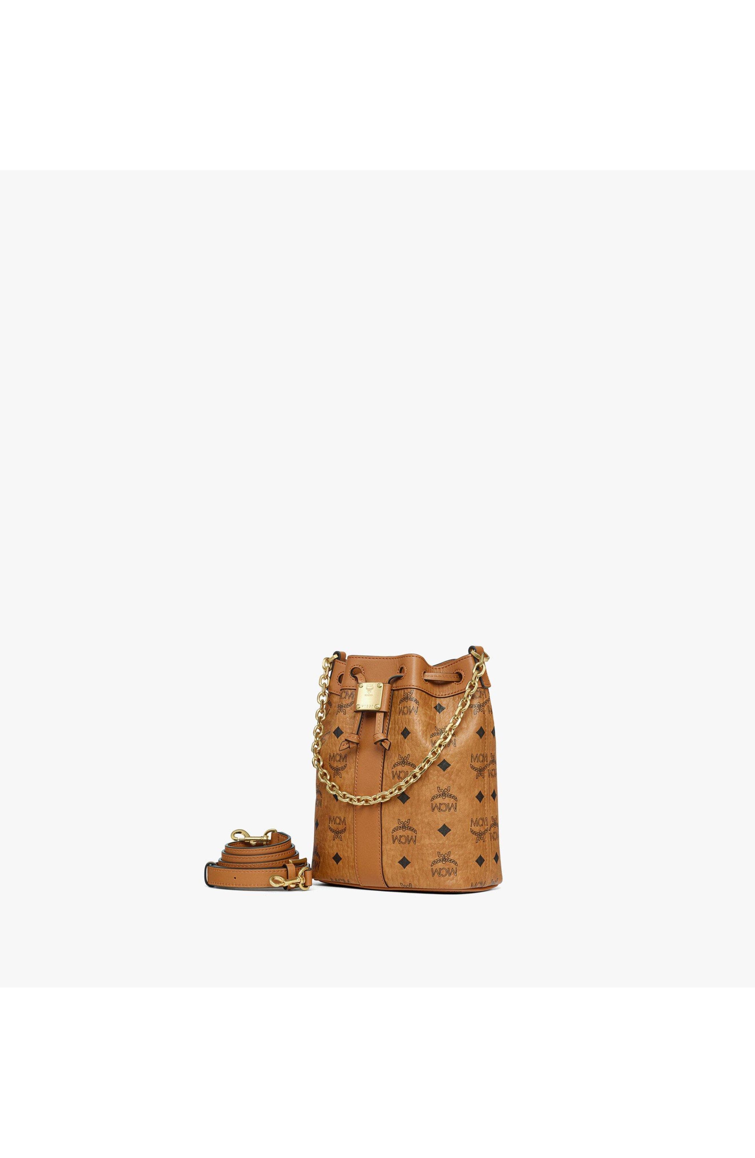 Dessau Drawstring Bag in Visetos, Alternate, color, Brown