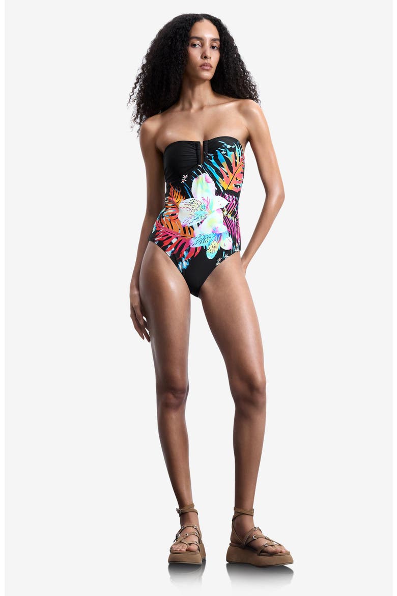 One-Piece Swimsuit, Alternate, color, BLACK