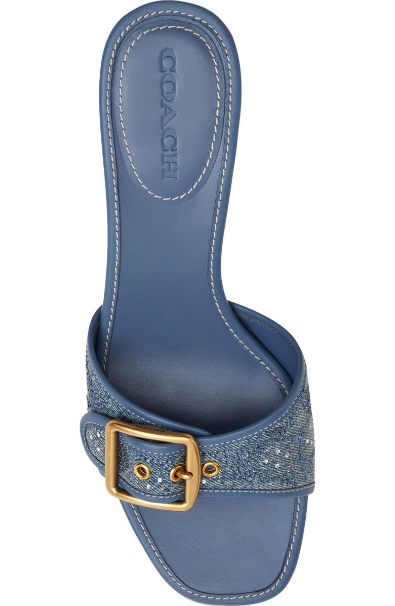 COACH Margot Crystal Sandal, Alternate, color, Denim.