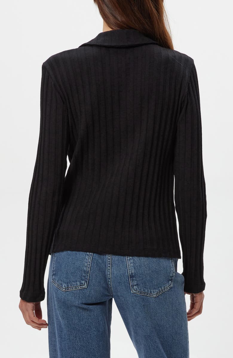 Michael Stars Liyah Long Sleeve Top, Alternate, color, Black