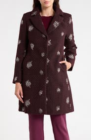 CeCe Sequin Embellished Coat