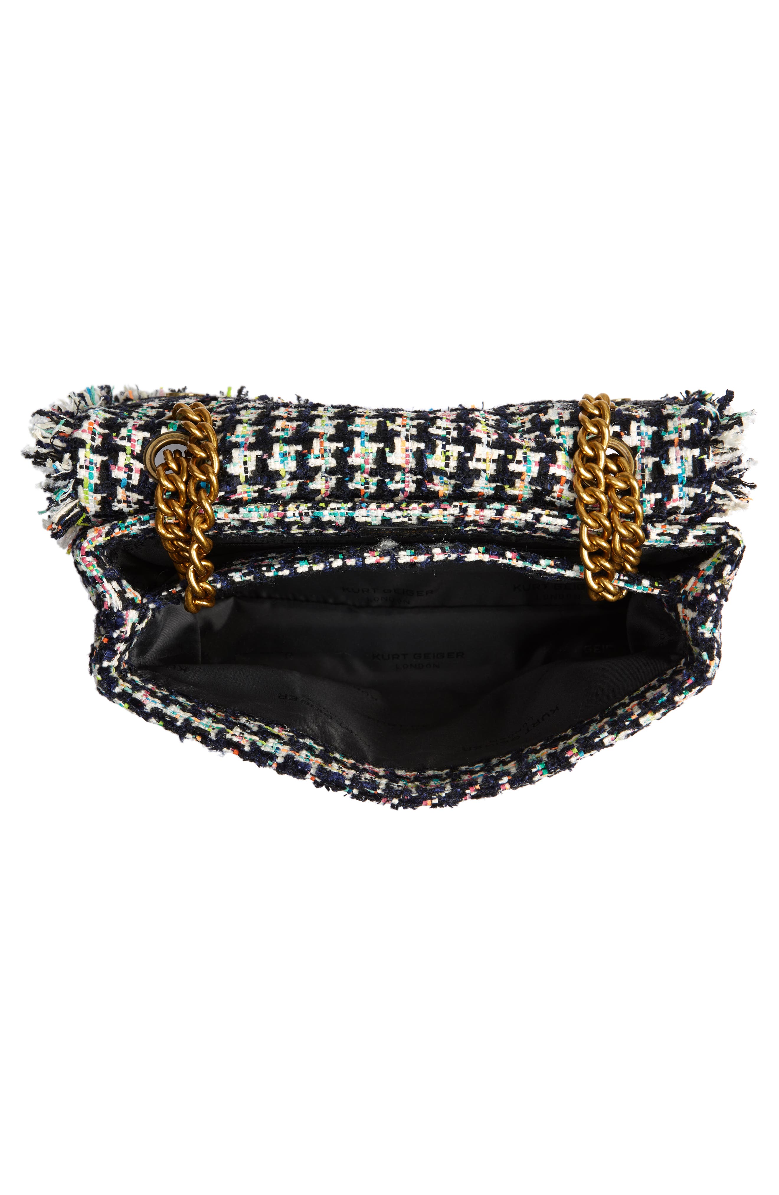 Kurt Geiger London Large Kensington Tweed Shoulder Bag, Alternate, color, Multi