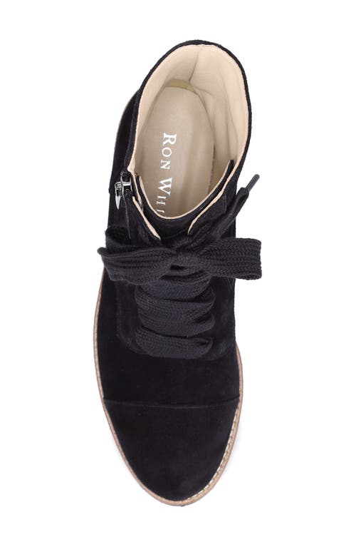 Ron White Tara Water Resistant Lace-up Bootie In Black