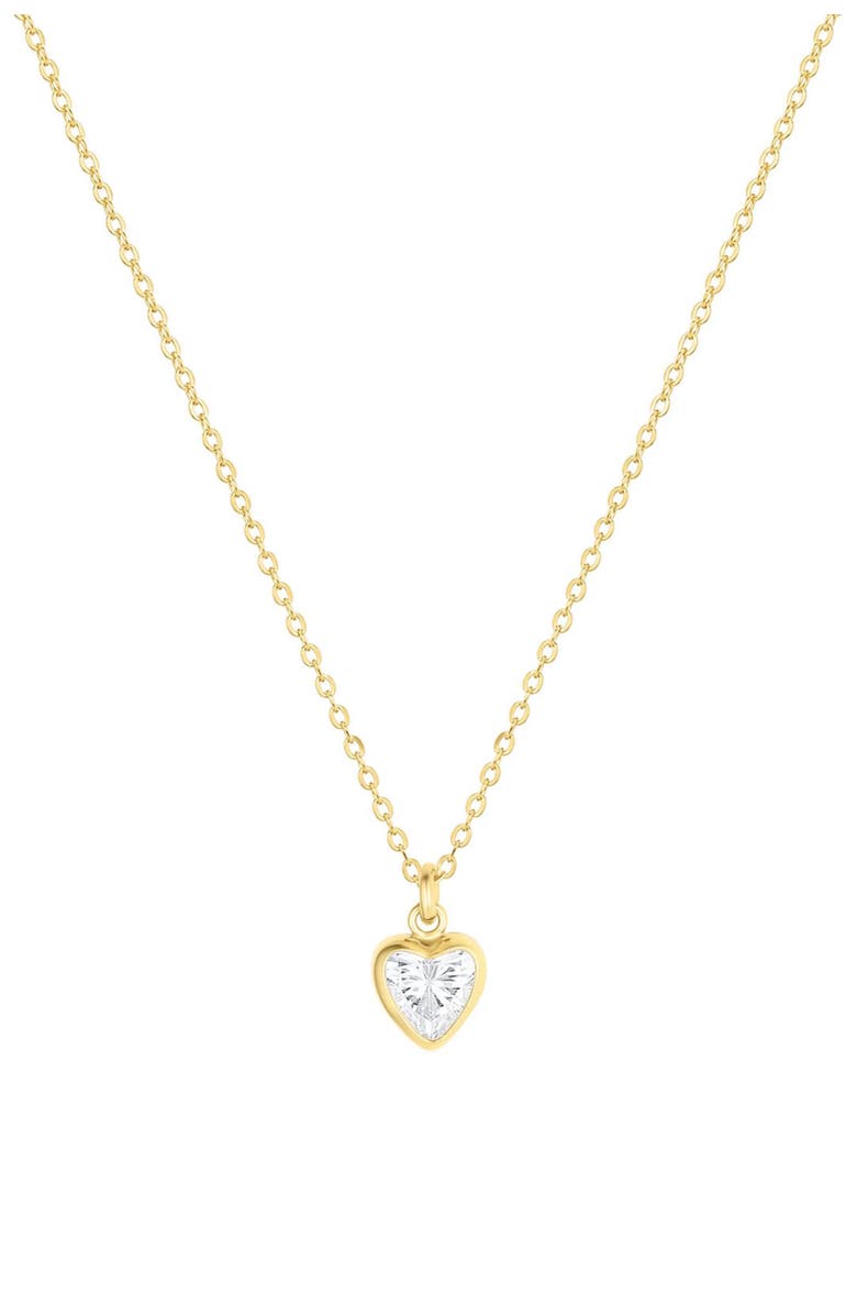 Set & Stones Amy Heart Necklace, Main, color, Gold
