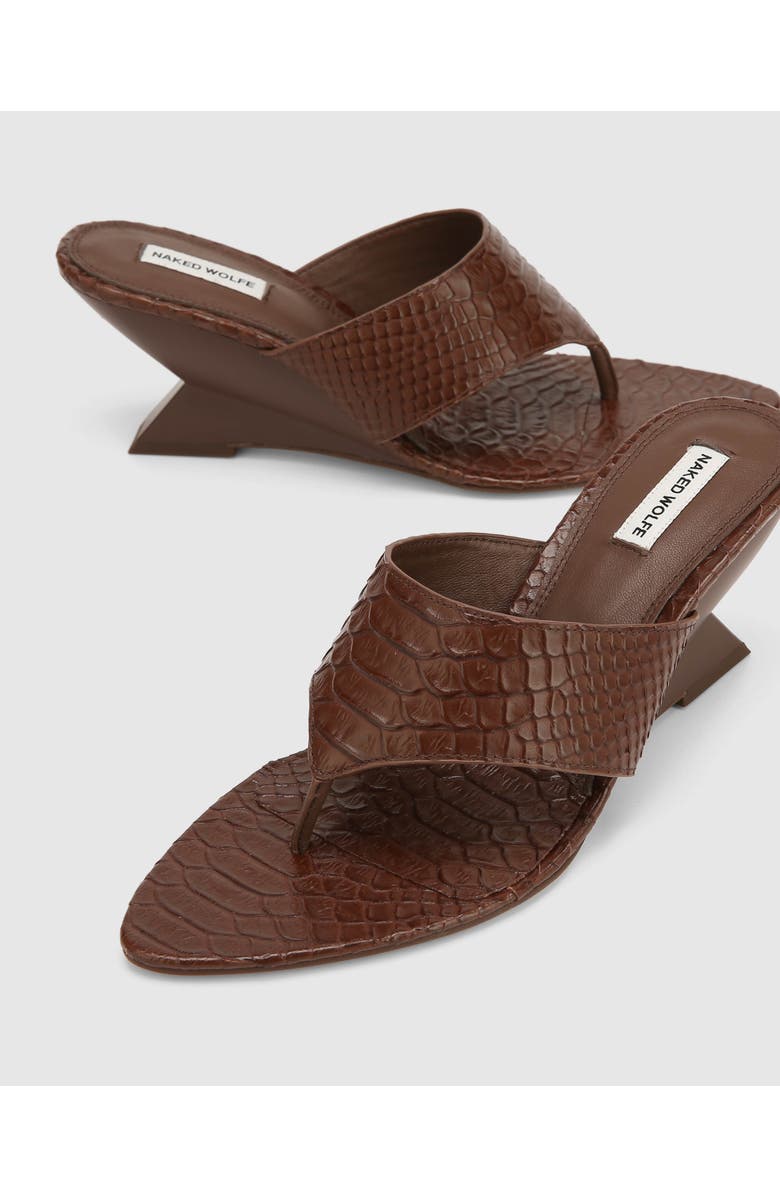 Naked Wolfe Stampede Heels, Alternate, color, Brown