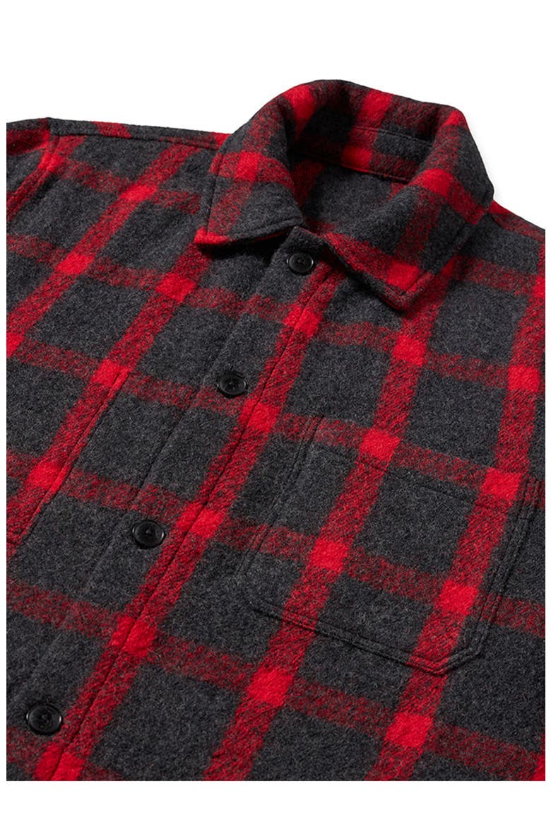 Steck Wool Check Overshirt, Alternate, color, MELANGE