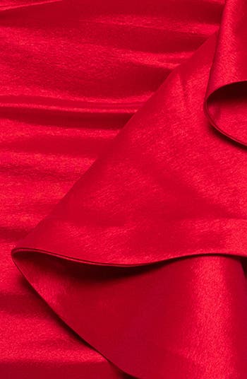 Strapless Cascade Ruffle Gown
