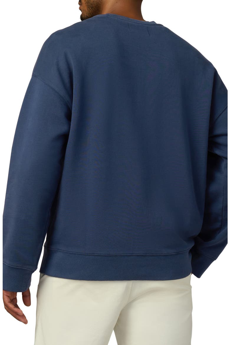 Embroidered Logo Patch Sweatshirt, Alternate, color, DRESS BLUES