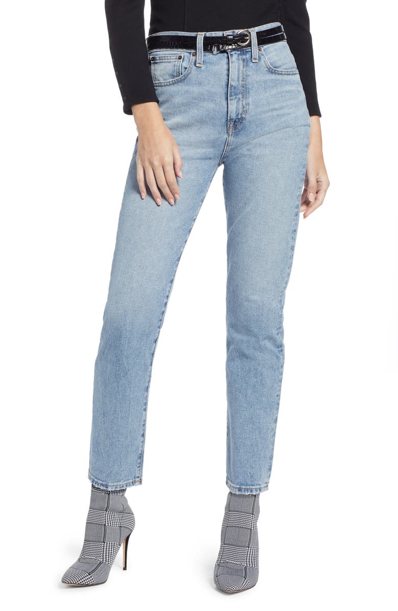 Something Navy Ankle Cigarette Jeans, Main, color, 