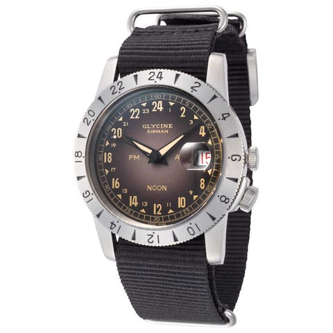 Airman Vintage Noon Purist 40mm Automatic Strap Watch