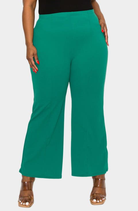 Blake Pintuck Pleat Wide Leg Pants (Plus)