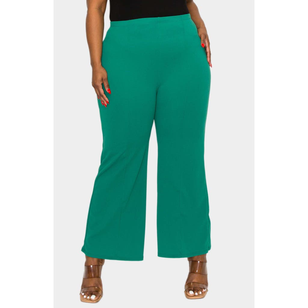 L I V D Blake Pintuck Pleat Wide Leg Pants In Kelly Green