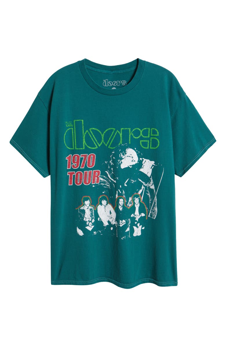 Merch Traffic The Doors 1970 Tour Graphic T-Shirt, Alternate, color, Green