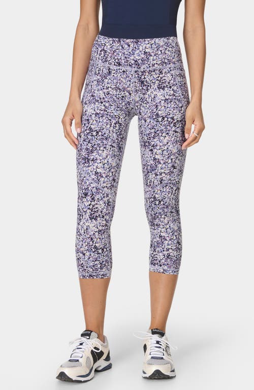 Sweaty Betty Womens Purple Meadow Print Power Graphic-print High-rise Stretch-jersey Workout Leggings