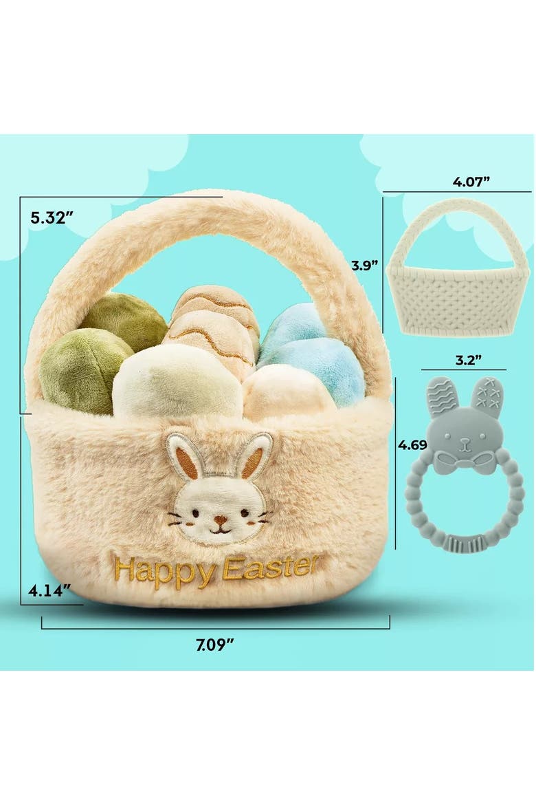 Easter Plush Basket and Baby Teethers 16-Piece Set | Nordstrom