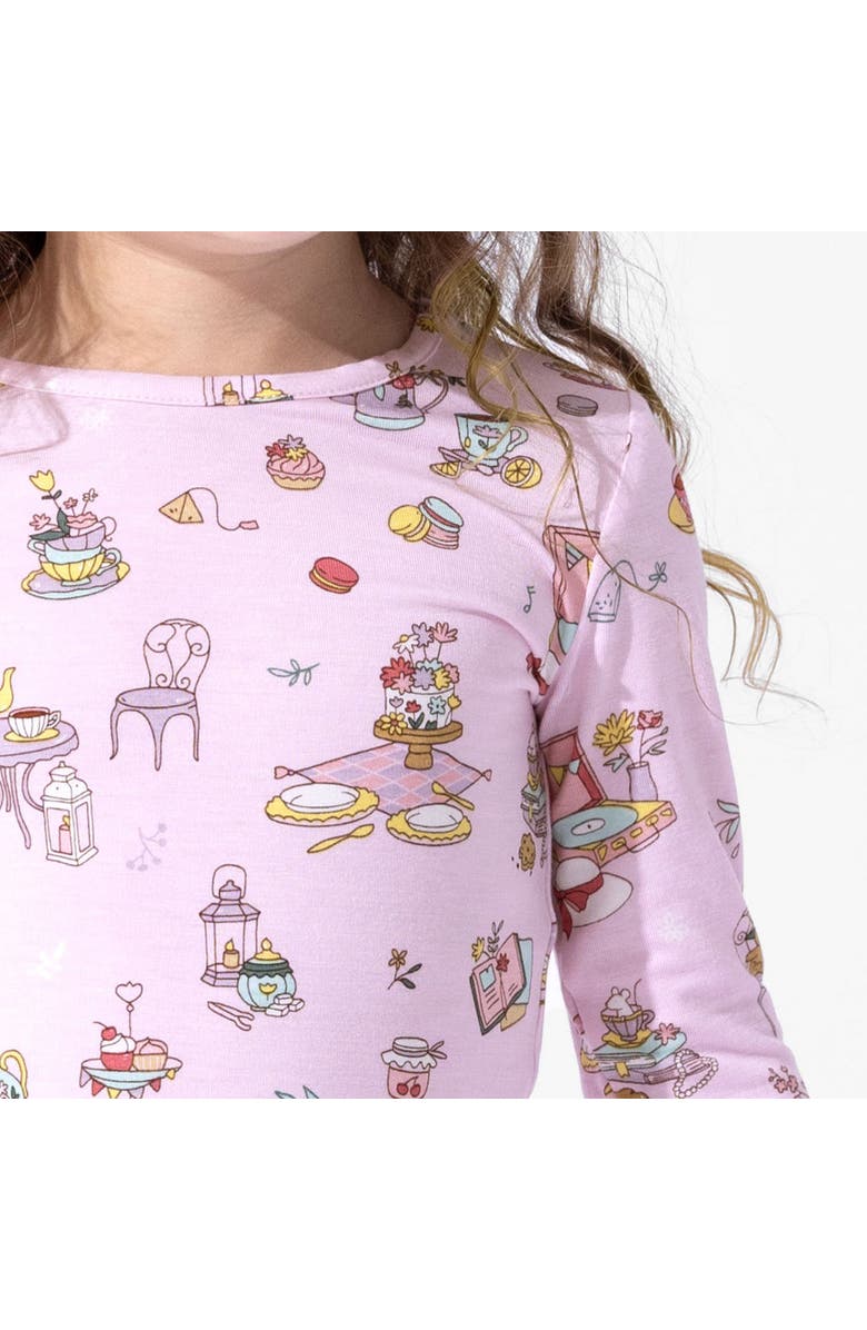Bellabu Bear Kids' Tea Party Set of 2 Piece Pajamas, Alternate, color, Tea Party