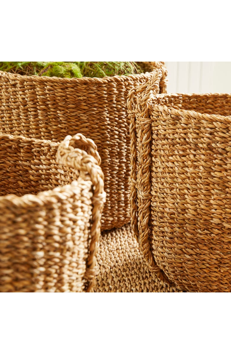 Napa Home & Garden Seagrass Round Drum Baskets, Set Of 3, Alternate, color, Brown