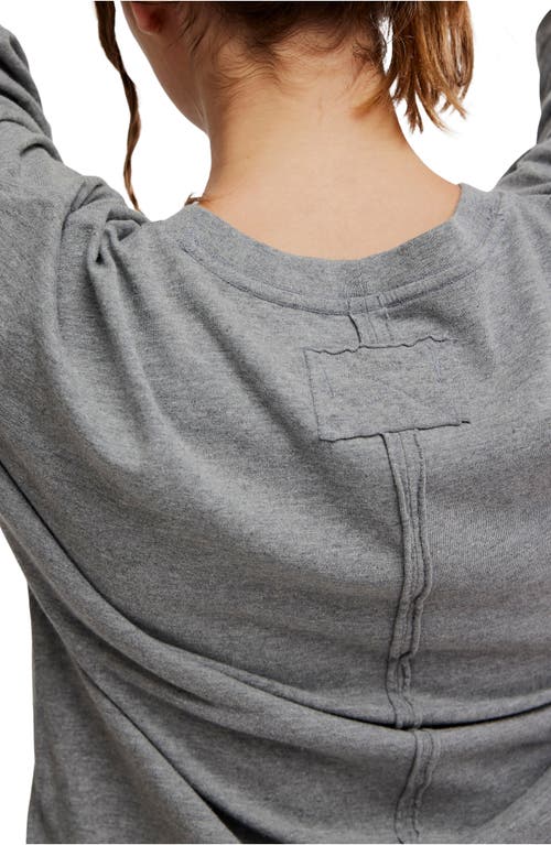 Free People Wtf Perfect Oversize Cotton T-shirt In Gray
