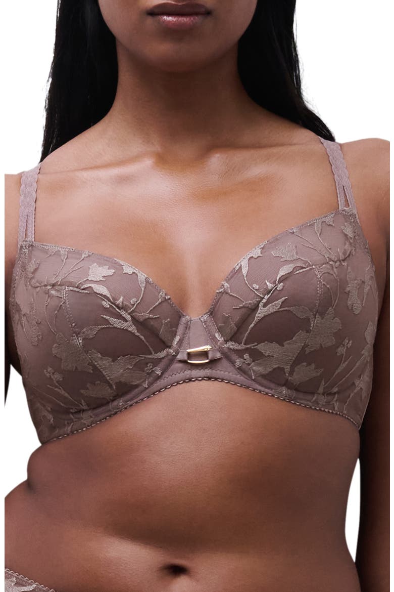 Idyll Underwire Unlined Bra, Main, color, NUTMEG
