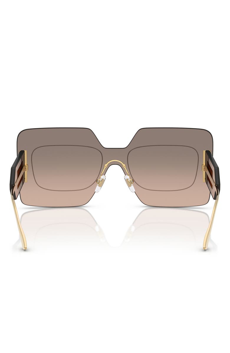 Versace 42mm Square Sunglasses, Alternate, color, Grey Mirror