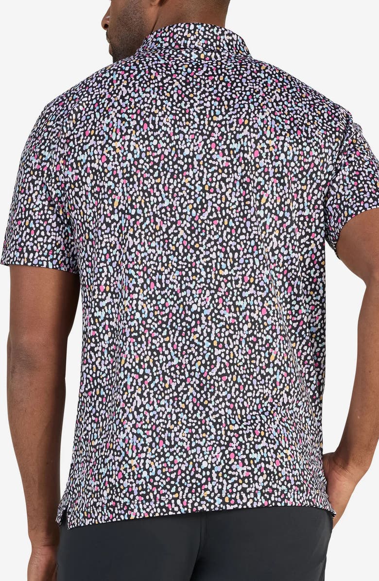 Bad Birdie Core Spatter Print Performance Golf Polo, Alternate, color, Drippity Drip