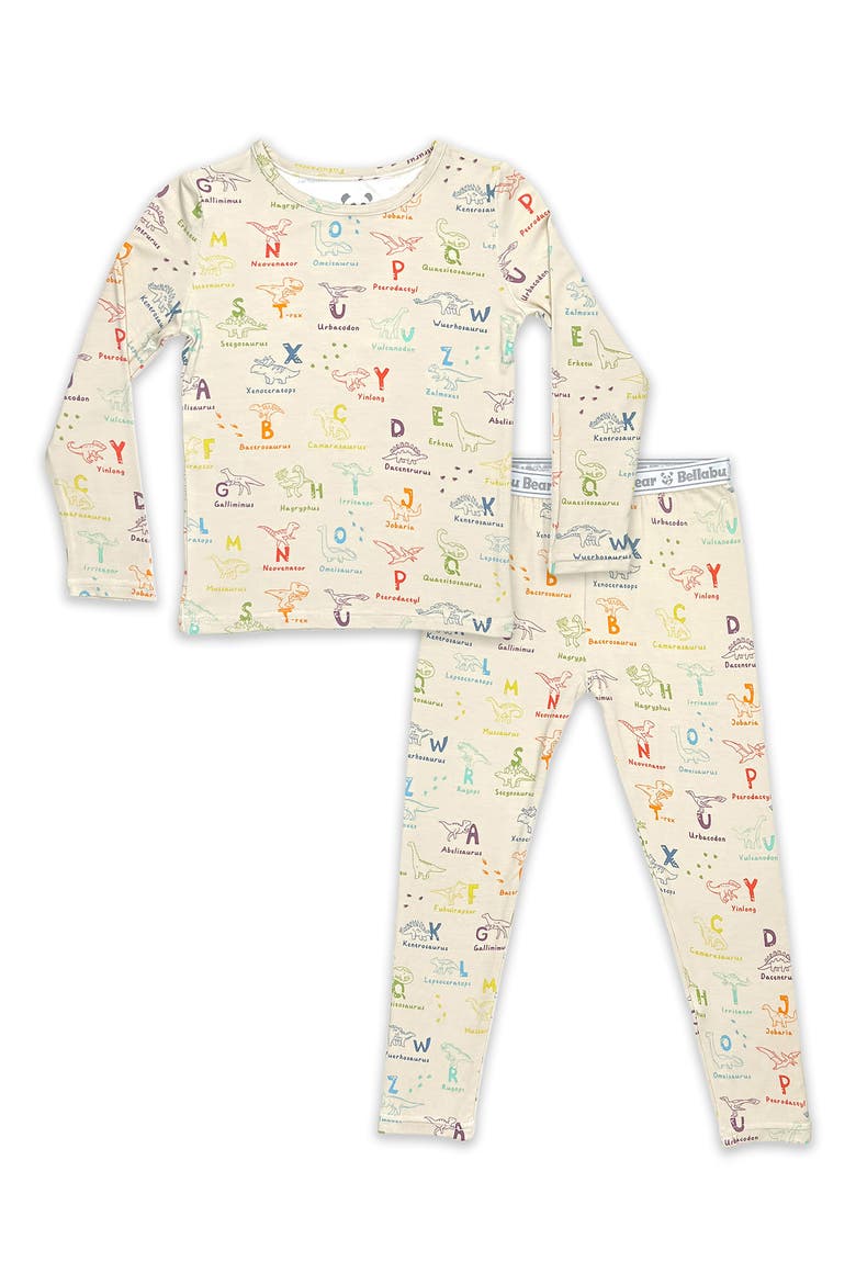 Kids' Dinosaur ABC's Set of 2 Piece Pajamas, Main, color, BEIGE