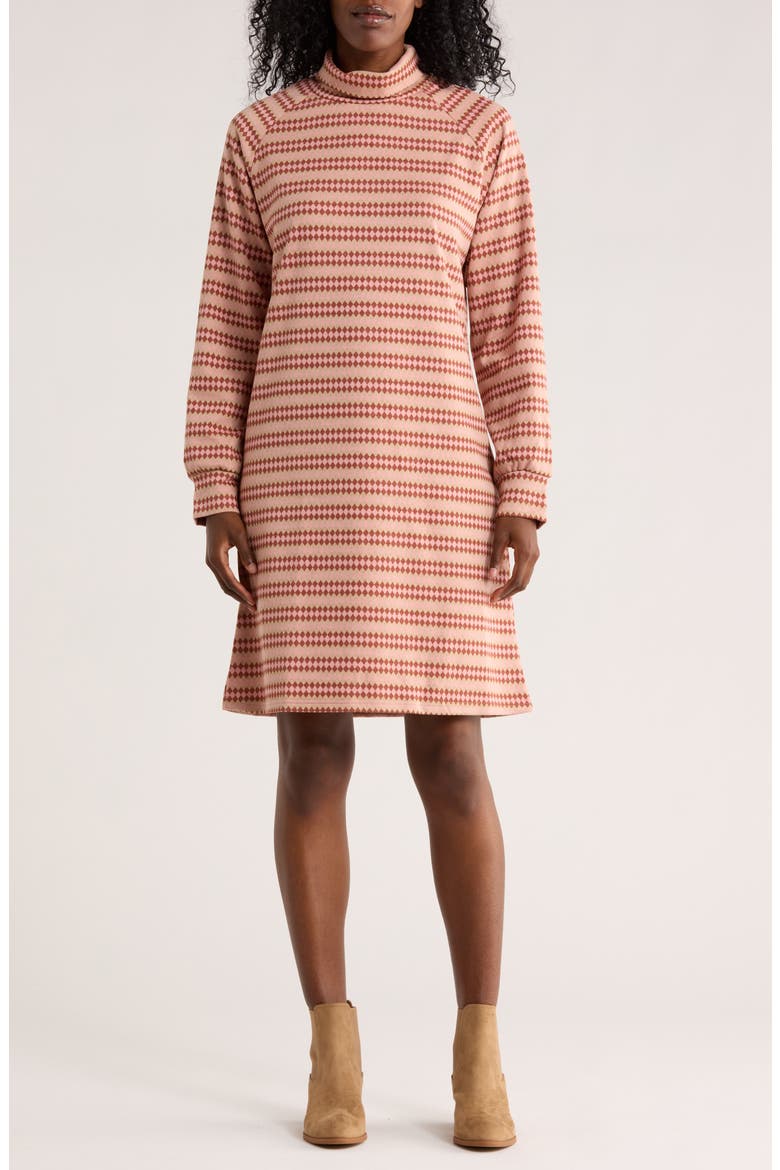 Alice Long Sleeve Shift Dress, Main, color, DIAMOND