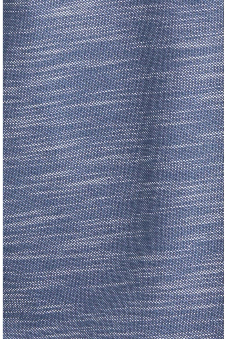 Slub Knit Button-Up Shirt, Alternate, color, DARK NAVY