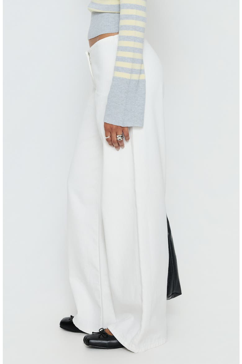 Hereos Mid Rise Baggy Wide Leg Jeans, Alternate, color, WHITE