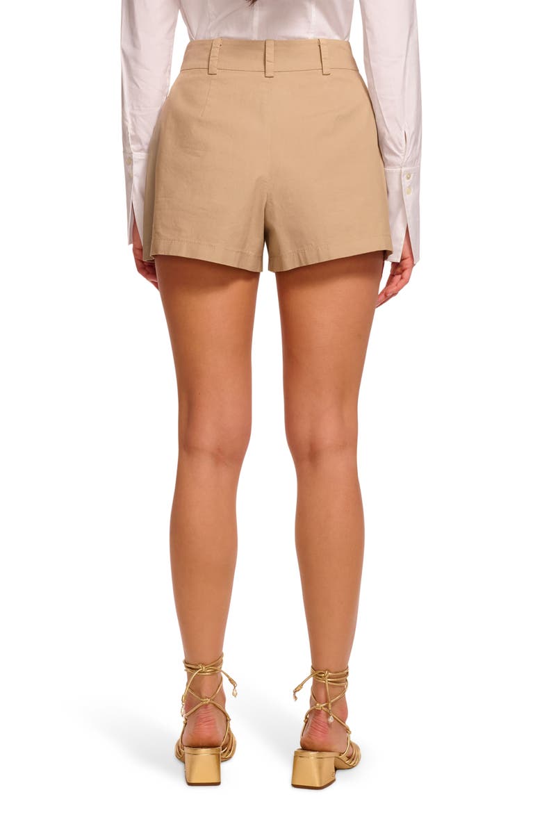 Hilary Stretch Cotton Canvas Shorts, Alternate, color, SANDSTONE