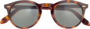 Peter Millar Excursionist Elite 49mm Round Polarized Sunglasses