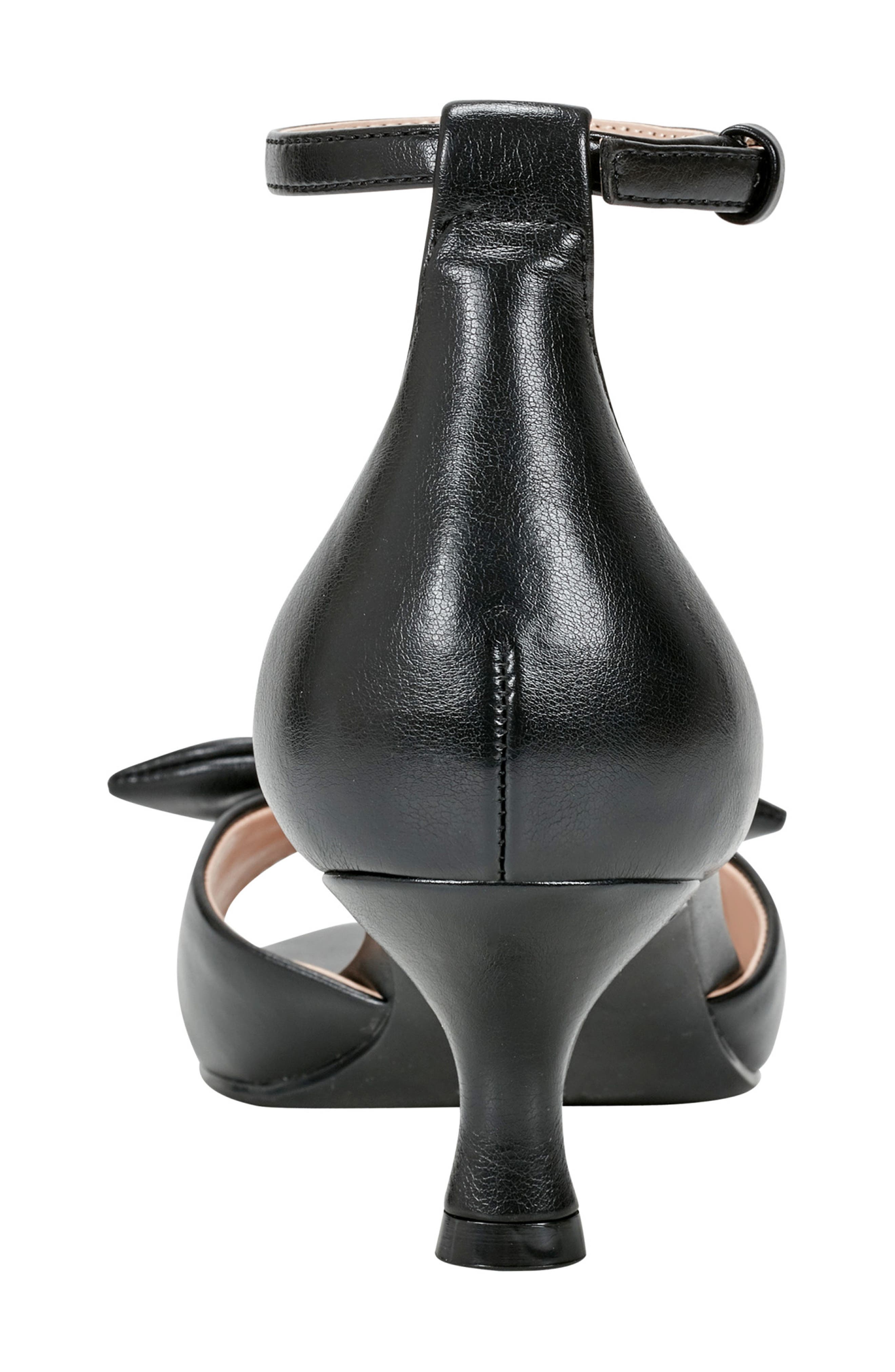 Bandolino Andora Ankle Strap Kitten Heel Sandal, Alternate, color, Blk01