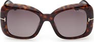 TOM FORD 52mm Gradient Square Sunglasses