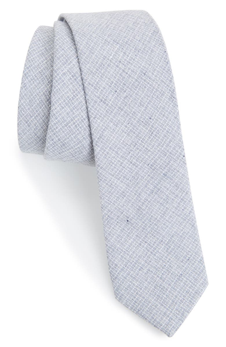 Original Penguin 'Aura' Cotton & Linen Crosshatch Tie, Main, color, 