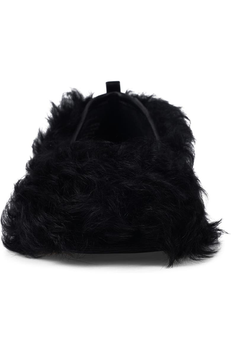 Artisan Crafted By Zigi Quincy Faux Fur Flat, Alternate, color, Black Leather